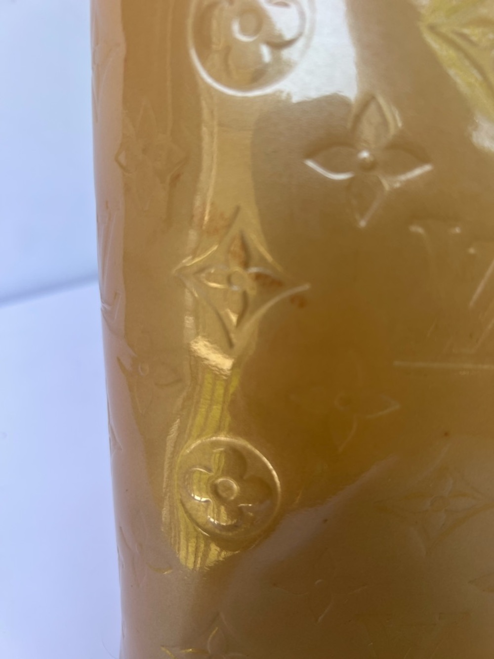 Louis Vuitton Vernis Tote Bag Beige Patent Leather Shoulder Bag Authentic - Picture 7 of 12